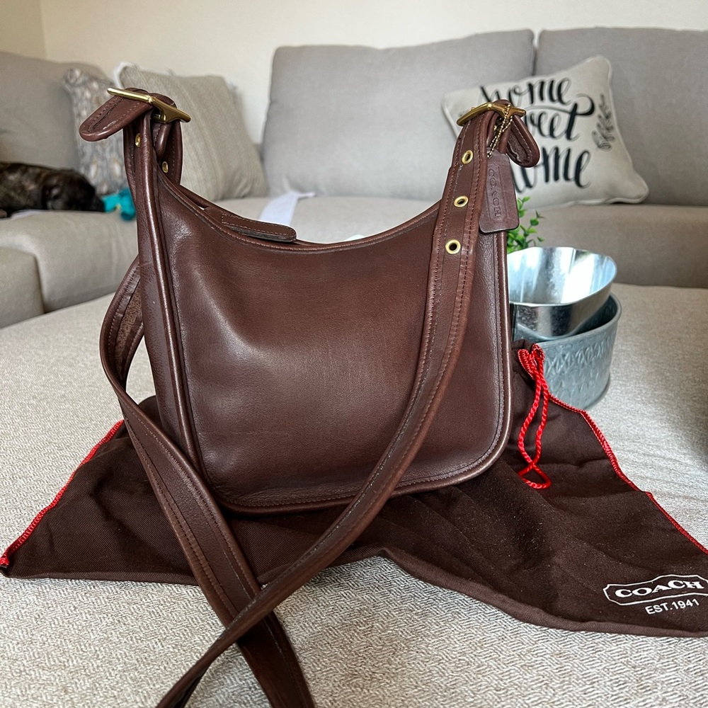 Vintage Brown Leather Coach bag